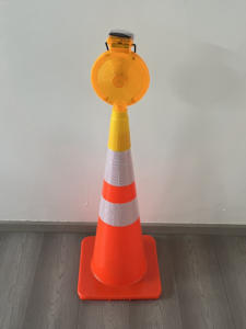 Luz de Barrera LED Solar Impermeable en Oferta, con Carcasa de ABS para Construcción, Seguridad Vial, Luces de Advertencia de Tráfico - Product Image 3