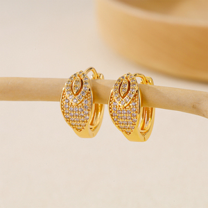 Pendientes de Aro Clásicos de Mariposa en Latón con Baño de Oro de 18k, Novedad 2025, Venta al por Mayor de Fábrica, con Descuento, Joyería para Mujer - Product Image 5