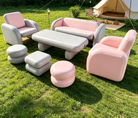 Chaises et tables gonflables en gros pour le camping en plein air, mobilier portable pour tente pneumatique, grande maison gonflable, prix d'usine