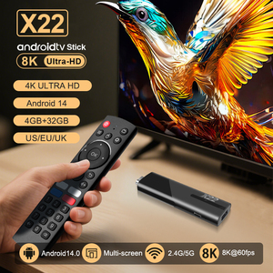 Mới nhất X22 <span class=keywords><strong>Android</strong></span> TV <span class=keywords><strong>Stick</strong></span> 8K Ultra HD h618 Quad core 4GB RAM 32GB Rom Wifi 6 bt5.1 từ xa OTT streaming Máy nghe nhạc đời miễn phí - Product Image 2