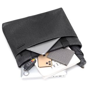 Sacoche d'ordinateur portable Oxford imperméable, mallette de bureau portable multi-couches avec poignée, organiseur souple pour réunions et rangement - Product Image 5
