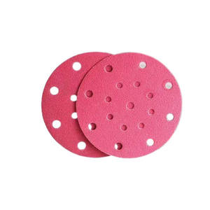 Goedkope Prijs Aluminiumoxide 125Mm Vochtbestendige Haak En Lus Schuurschijf Met 8 Gaten Polijsten Voor Metalen Polijsten - Product Image 1