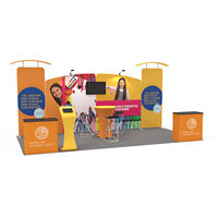 Stand d'exposition portable sur mesure, meilleur prix, 10x20, pour foire, événement, salon professionnel
