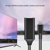 Adaptateur en aluminium Type C vers HDMI pour téléphone mobile Android, adaptateur Type C vers HDMI 4K 30Hz pour TV