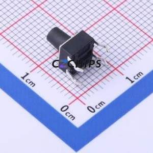 TS-1095PD-A9B3-D2 Tactile Switch Through hole-4P,6x6mm Switch Single Pole Single Throw Round Button 2.5N Through Hole - Product Image 2