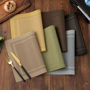 Wholesale Pvc Woven Plastic Waterproof Non-Slip Placemats for Dining <b>Table</b> Wedding Mat - Product Image 2