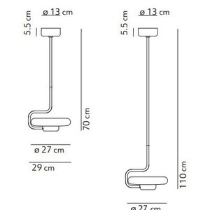 Modern Minimalist Pendant <b>Light</b> Gold E27 LED Long Shape Bedroom Study <b>Lighting</b> - Product Image 2
