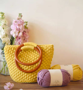 Fil à crocheter en coton épais <span class=keywords><strong>pour</strong></span> débutants, facile à voir les points, fil tubulaire en coton épais, fil creux - Product Image 5