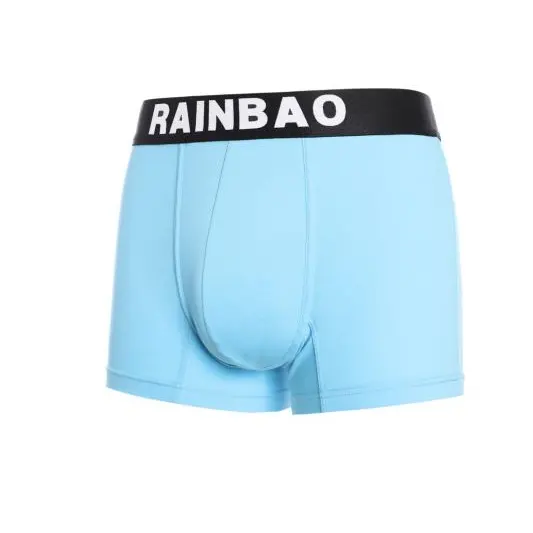 Vente en gros de Boxers personnalisés pour hommes, de haute qualité, de couleur unie, en coton, sous-vêtements pour hommes