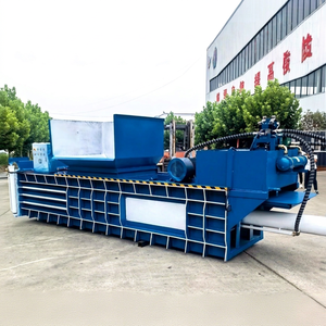 Huachen Horizontal Hydraulic Baler Large <b>Automatic</b> Waste Paper Carton Cardboard Compression Machine for Clothes Metal Cans 5+ - Product Image 1