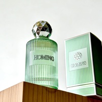 Flacon de parfum en verre rose rayé, 30 ml, 50 ml, 100 ml, nouveau design, flacon de parfum rond de luxe avec couleurs variées