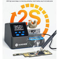 Station de soudage SUNSHINE S3, réglage numérique LED, mise en veille automatique, chauffage rapide en 2 secondes, outils de soudage microélectroniques JBC 210