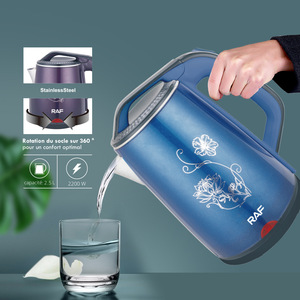 Electric Water Kettle Boiler Stainless Steel 2.5L <b>Large</b> Cordless Electric Kettle with Auto Shut-Off LED Light - Product Image 6