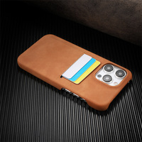 Dompet bisnis mewah penutup telepon kartu kulit dapat dicolokkan casing ponsel kartu untuk iPhone 16 15 14 13 12 Pro Max