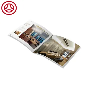 Customized Color Booklet Printing Service Advertising Brochure Printing Shanghai Offset Printing Design Brochure Film Lamination