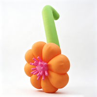 Fleur géante gonflable à l'envers avec étamines détaillées, imperméable, installation rapide, décoration artistique pour événements et fêtes en centre commercial