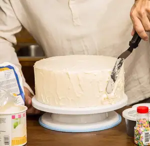 En çok satan 6 adet pişirme araçları kiti plastik kek standı dekorasyon pikap buzlanma Spatula bıçak kazıyıcılar seti