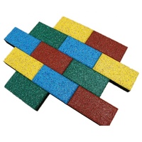 Écologique EPDM SBR Granules Briques En Caoutchouc Allées Passerelles Pavés De Jardin En Caoutchouc Pneu Briques