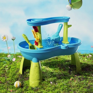 Samtoy, 18 Uds., actividad de verano, playa, mesa de agua, juguetes, juego de arena, mesa de juego de agua para niños, patio exterior - Product Image 5
