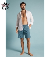 Maillots de bain décontractés pour hommes MLY, motif imprimé numérique, écologiques, séchage rapide, protection UV, taille élastique, vente en gros