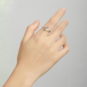 Bague d'amour pour femmes à offrir à leur petite amie, bague de couple, bague fine, bague Rainbowking en <span class=keywords><strong>argent</strong></span> sterling 925, CHRISTIAN, 2 pièces - Product Image 3