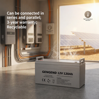 GENGEND 12V 120Ah Gel-Batterie Tiefentladbar Wiederaufladbare Solar-Tiefzyklusbatterie Preis