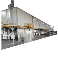 Lini Perakitan Penyemprotan Cat Industri Mode Operasi, Bilik Semprot Tirai Air, Oven Pengering, Lini Pelapisan untuk Perabotan dan Perkakas