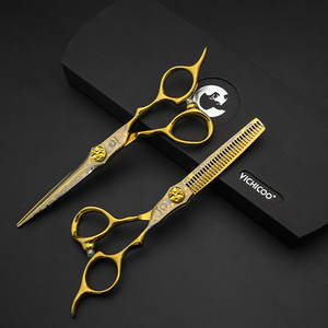 Chuyên Nghiệp 6-Inch Thép Không Gỉ Salon Tóc Kéo Thiết Kế Thời Trang Vàng In Cho Cắt Tạo Kiểu Cho Thợ Cắt Tóc Tạo Kiểu Tóc - Product Image 1