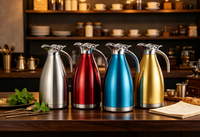 Termo de Acero Inoxidable con Aislamiento al Vacío de 1.5L/2L, Precio de Fábrica, Aislamiento Térmico de 24-36 Horas, Resistente al Calor