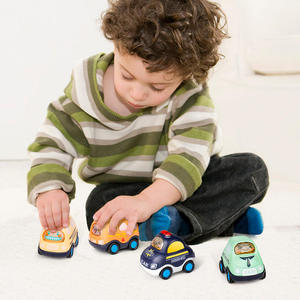 Ensemble de voitures à friction de dessin animé : Ambulance, Police, Taxi, Bus, Avion, Camion de pompiers – Propulsion par inertie, sans piles – Cadeau pour enfants - Product Image 3