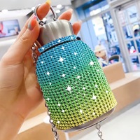 Beauchy 2025 nouvelles bouteilles d'eau en acier inoxydable diamant cristal strass bouteille d'eau grand ventre gobelet tasse