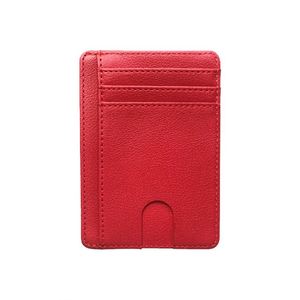 Portefeuille de luxe en cuir PU, mini, portable, avec protection RFID, pour hommes, pour cartes d'identité et de crédit, idéal pour la promotion - Product Image 1
