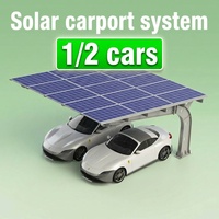 Abri de stationnement solaire étanche avec système de drainage professionnel et structure photovoltaïque pour panneaux solaires
