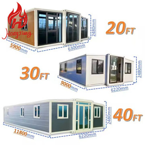 Prefab cabin 40ft container nhà với 3 phòng ngủ mở rộng container nhà cho nhà sử dụng dự án văn phòng - Product Image 2