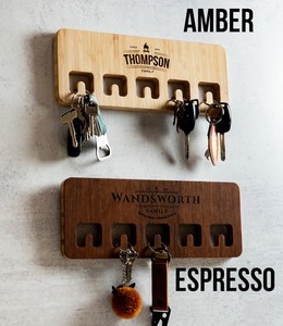 JUNJI pannello <span class=keywords><strong>personalizzato</strong></span> con montaggio a parete in <span class=keywords><strong>legno</strong></span> nomi di famiglia incisi personalizzati per portachiavi - Product Image 3