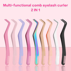 <span class=keywords><strong>Pinzas</strong></span> <span class=keywords><strong>para</strong></span> Pestañas 2 en 1 con Peine <span class=keywords><strong>para</strong></span> Pestañas en Racimo, Aplicador de Pestañas Postizas, Fácil Aplicación de Pestañas - Product Image 5