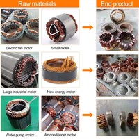 Mesin Pemotong Stator Motor Bekas Peralatan Daur Ulang Motor Listrik Pemulihan Tembaga Pemisahan Logam Garansi CE