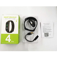 Gelang Pintar Pengukur Suhu Tubuh Murah M4 Pro Stok Tersedia Pelacak Kebugaran Gelang Pintar Reloj Pulsera Inteligente Smartwatch M4 Smart Band