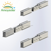Kit solaire domestique, suivi solaire axial unique, installation facile, aluminium, caméra de sécurité PV, systèmes de panneaux solaires