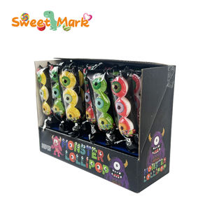 Piruleta de Halloween con Forma de Ojo de Monstruo, Caramelo Duro en Barra Hecho con Azúcar, Empaquetado en Bolsas - Product Image 3