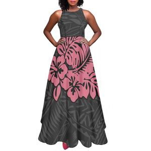 Robe de soirée de forme polynésienne, imprimé Totem, Hibiscus, vêtements pour femmes, mode fabricant chinois, robe de jour de <span class=keywords><strong>naissance</strong></span> - Product Image 4