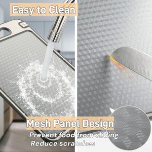 Planche à découper double face en titane, titane pur de qualité alimentaire et paille de blé PP, facile à nettoyer, grande taille - Product Image 5