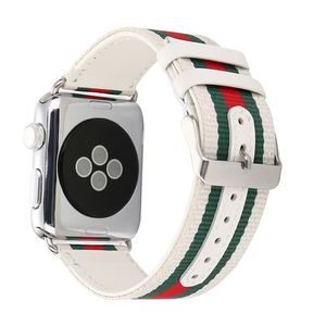 Correa de nailon para <span class=keywords><strong>Apple</strong></span> <span class=keywords><strong>Watch</strong></span>, correa de reloj de cuero genuino de <span class=keywords><strong>38mm</strong></span>, 40mm, 42mm y 44mm para iWatch 1, 2, 3 y 4 - Product Image 6