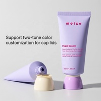 Tubes cosmétiques de luxe personnalisés avec rapports de matériaux, emballage de tubes pour lotion de soin, bouchon en plastique, tube de crème pour les mains au toucher doux