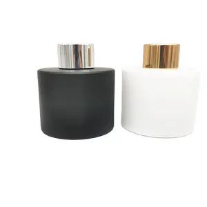 Bottiglie di diffusore di aromi reed in vetro nero di lusso bianco 100ml 50 ml