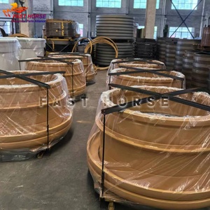 Llanta de acero Hangood 57-27.00, especificación OEM para neumático de minería 37.00-57, camión volquete de 180 toneladas 730E, llanta de estructura desmontable de varias piezas - Product Image 2