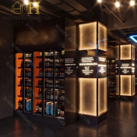 Comptoir de bar en marbre durable pour boîte de nuit, design personnalisé, mobilier de boîte de nuit de haute qualité, éclairage de boîte de nuit à vendre