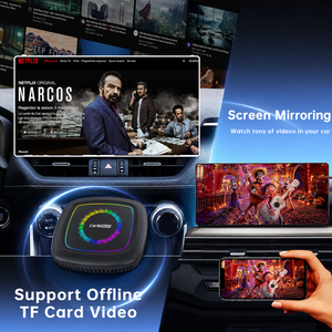 กล่องมัลติมีเดีย Android CarPlay AI แบบไร้สาย รองรับ Android Auto, YouTube, TikTok, <span class=keywords><strong>Spotify</strong></span>, 4G SIM, การ์ด TF, GPS, แบบเสียบแล้วใช้งานได้ทันที - Product Image 5