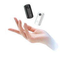 SJCAM C100 + étanche pouce sport caméra carte MicroSD 4K moto équitation enregistreur 360 pour vélo en plein air