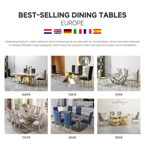 Base de mesa de hierro fundido estable al por mayor, muebles con patas metálicas para mesa de comedor, marco de mesa de habitación de restaurante de acero inoxidable dorado - Product Image 2